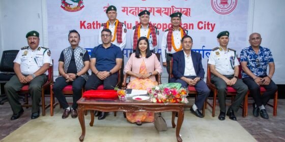 पदोन्नत तीन नगर प्रहरी अधिकृतलाई दर्ज्यानी चिन्ह